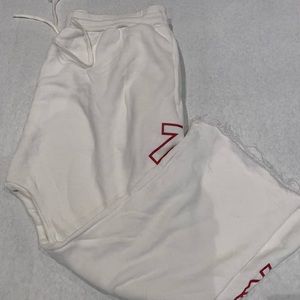 R13 White Short-cut NWOT Sweats (OFFERS ARE OK)